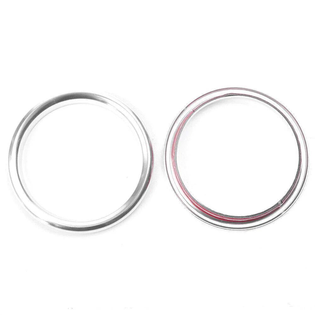 4 x Silver Interior Air Vent Outlet Ring Covers for Audi A3 (2012-2019)