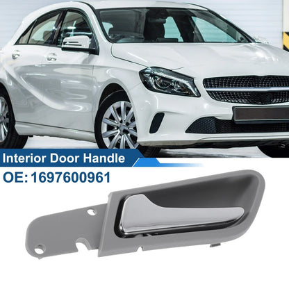 Interior Door Handle for Mercedes-Benz A180 (2004-2012) Gray Chrome
