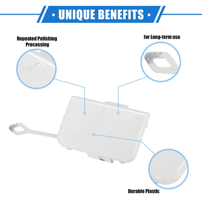 Bumper Tow Hook Cover for Mercedes-Benz C300 W204 2008-2011 White