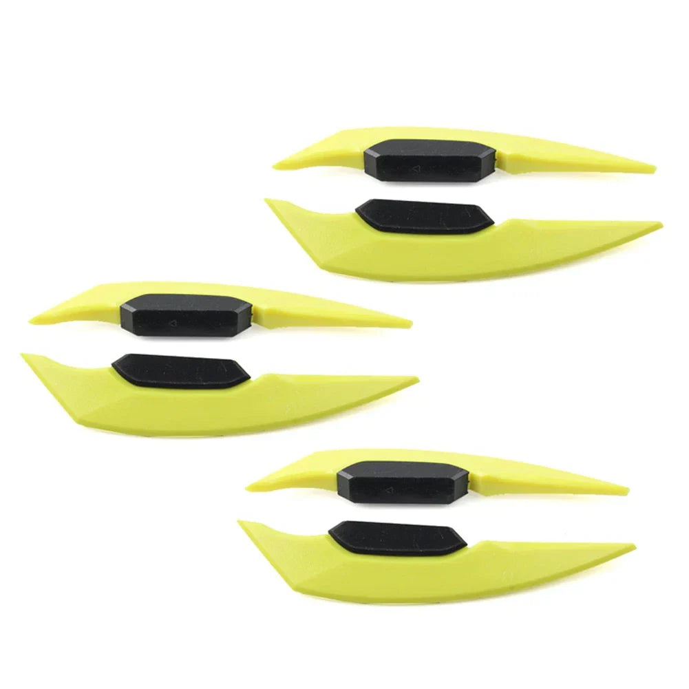 Yellow Fairing Winglets Side Spoiler Deflector Air Wings for Motorcycle