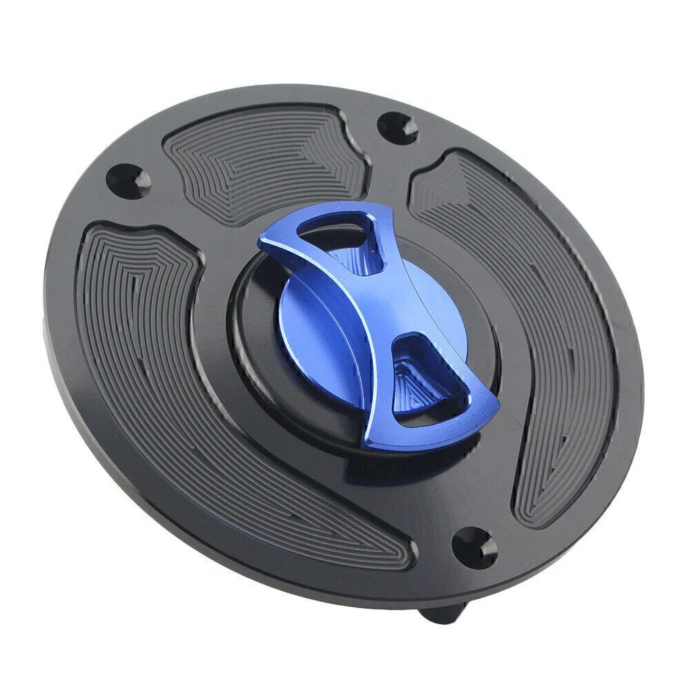 Keyless Blue Gas Fuel Tank Cap Cover for Honda CBR1000RR Fireblade (2004-2023)