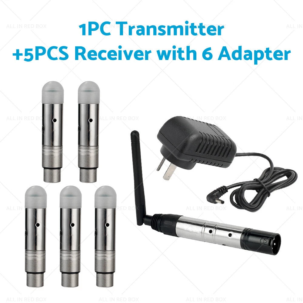 DMX512 Wireless Receiver Transmitter 2.4G for Stage Lighting Effects