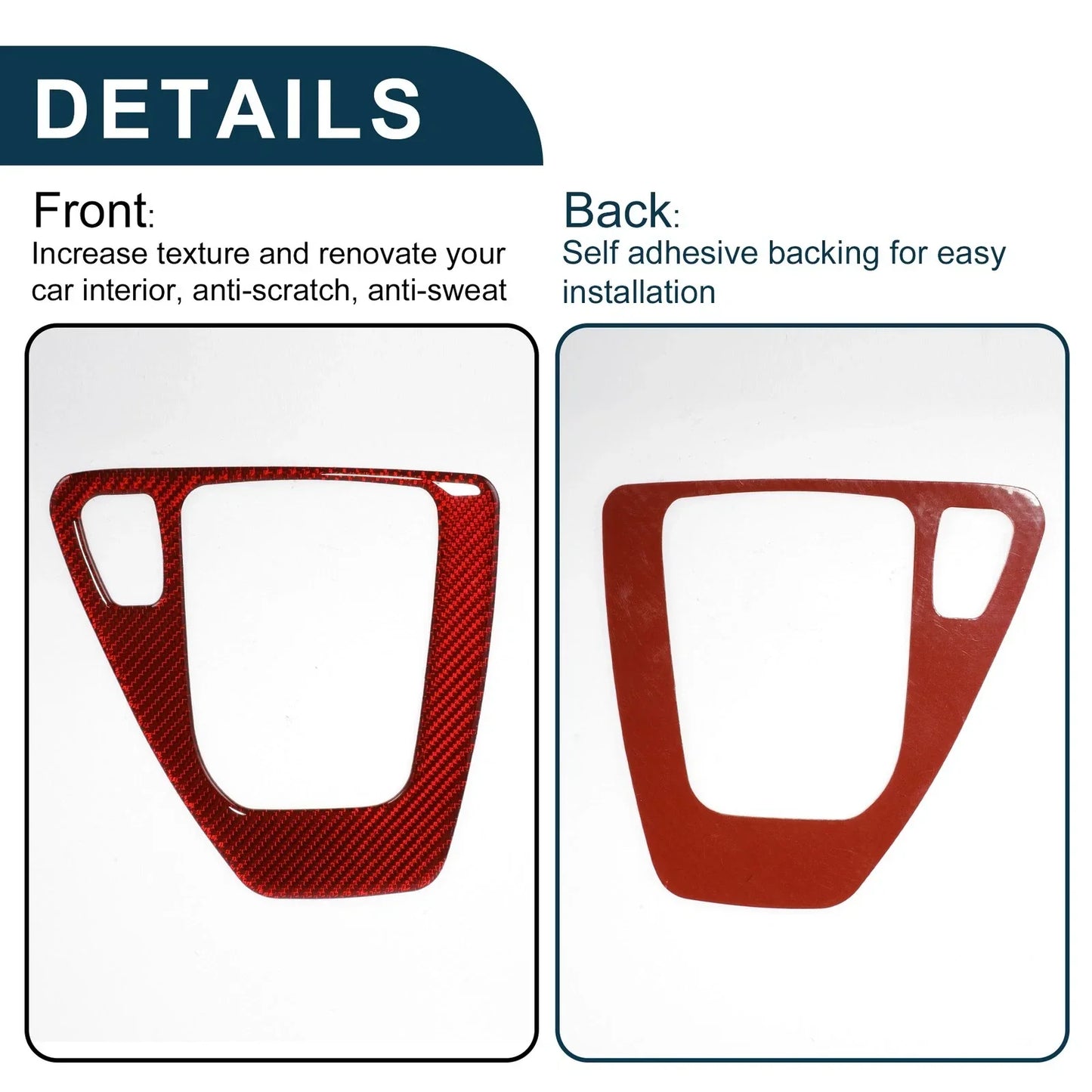 Gear Shift Panel Frame Cover Sticker for BMW 3 Series E90 E92 E93 (2005-2012)