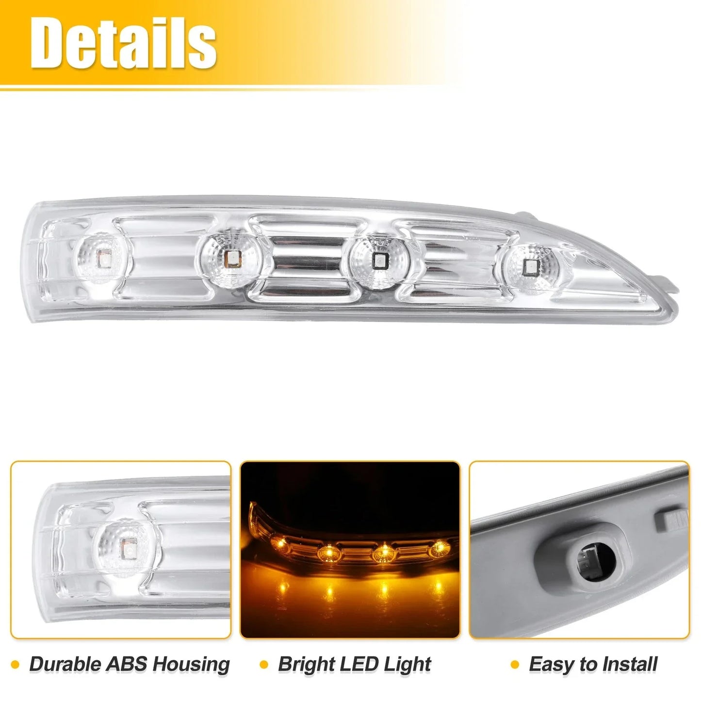 Right Side Mirror LED Turn Signal Light for Hyundai Tucson (2010-2011)