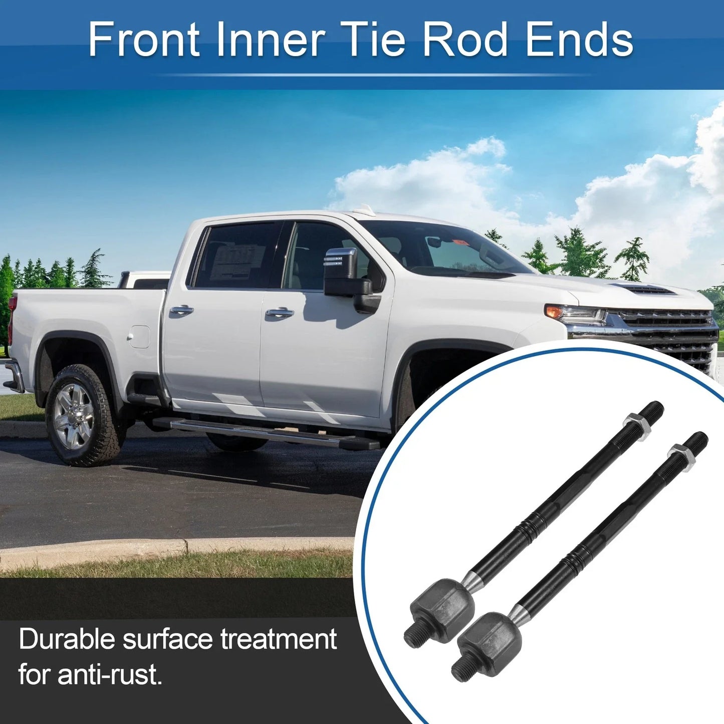 2 x Front Inner Tie Rod End Links for Chevrolet Cruze (2011-2015)