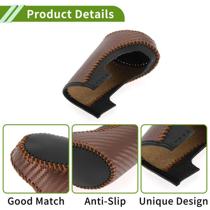 Gear Shift Knob Cover for Chevrolet Malibu Brown Carbon Fiber (2016-2023)