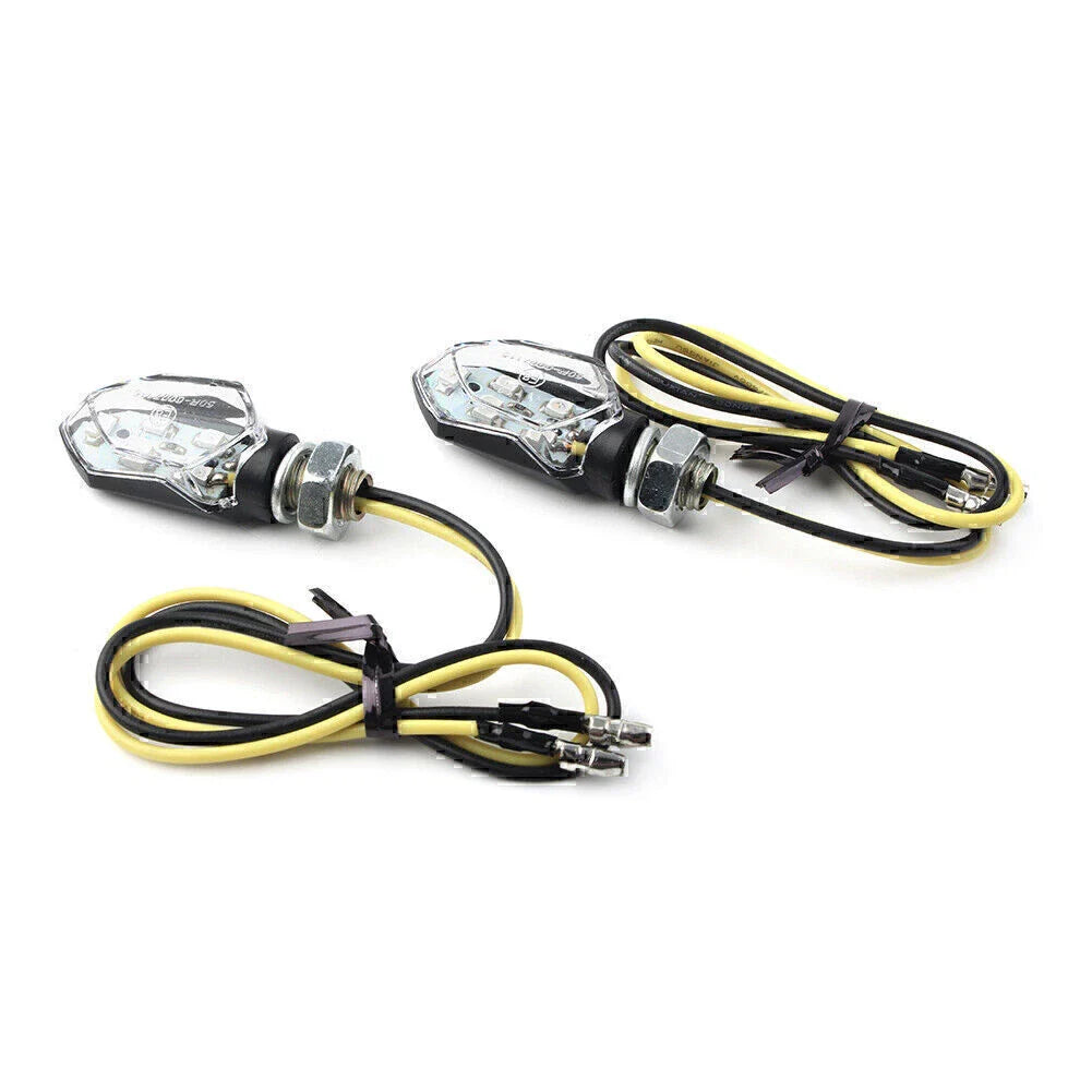 LED Turn Signal Amber Indicators Lights for Universal Motorcycle