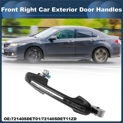 Front Right Exterior Door Handle for Honda Accord (2003-2007) Silver Tone