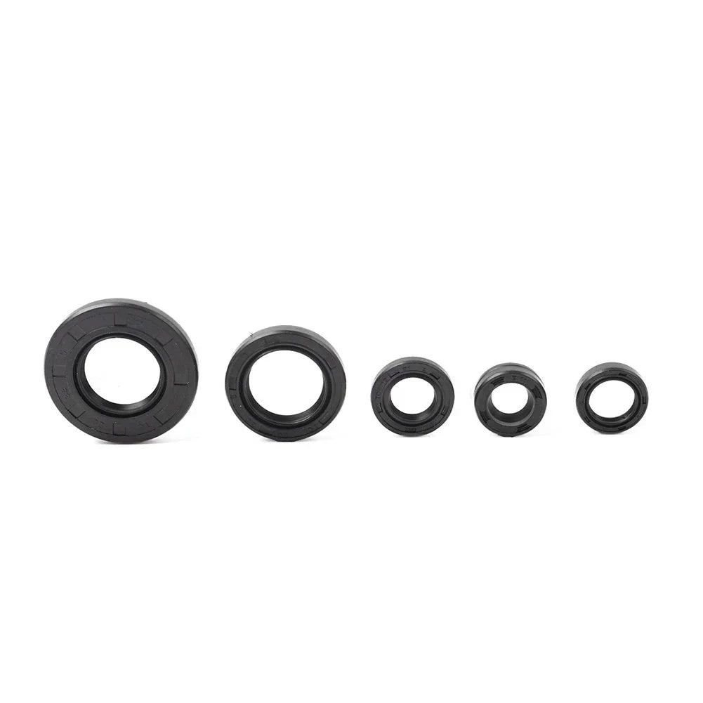 5Pcs Engine Gear Shaft Oil Seals for Yamaha YBR125 Motorcycle (2005-2016)
