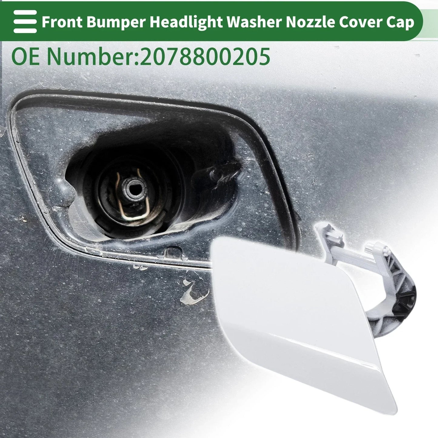 Front Right Bumper Headlight Washer Nozzle Cover for Mercedes-Benz (Various)