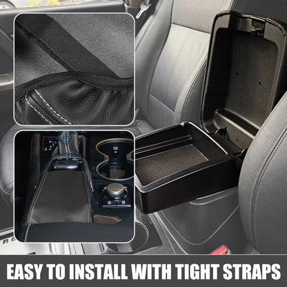 Center Console Armrest Cover for Lexus RX350 (2015-2022) - Black with White Stitching