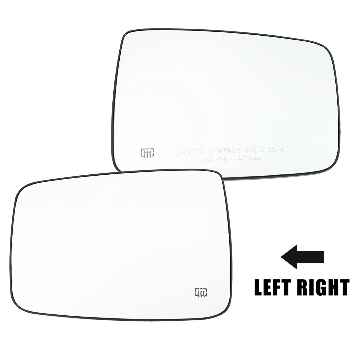 Left Right Side Mirror Glass Replacement for Dodge Ram 1500 2500 (2010-2023)