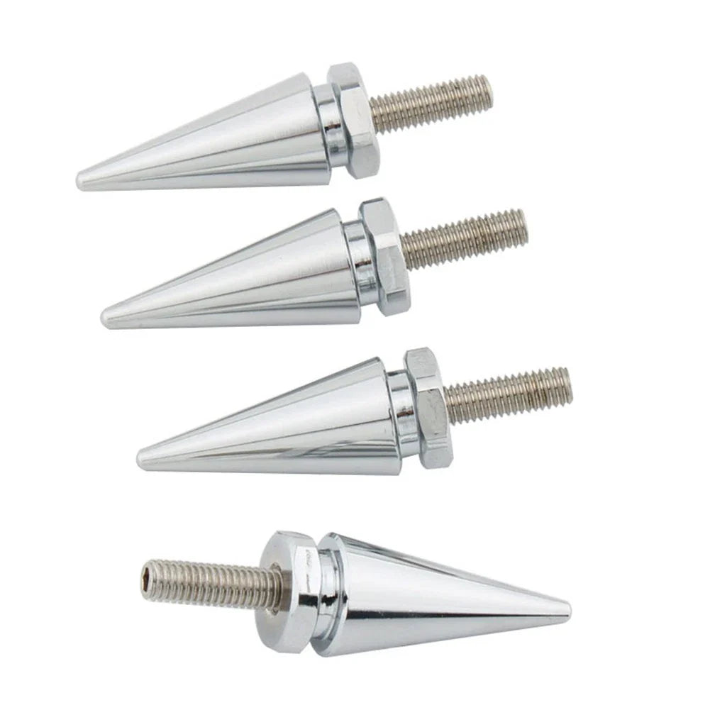 4 x Chrome Spike Windscreen Screw Bolts for Harley Touring Road Glide (1998-2025)
