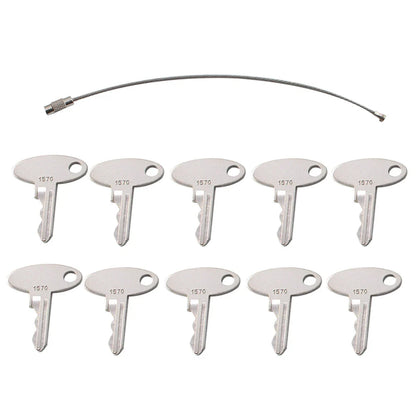 10 Pcs Ignition Keys for Ford Tractor