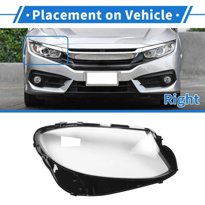 Car Front Right Headlight Lens Cover for Mercedes-Benz E-Class (2016-2021)