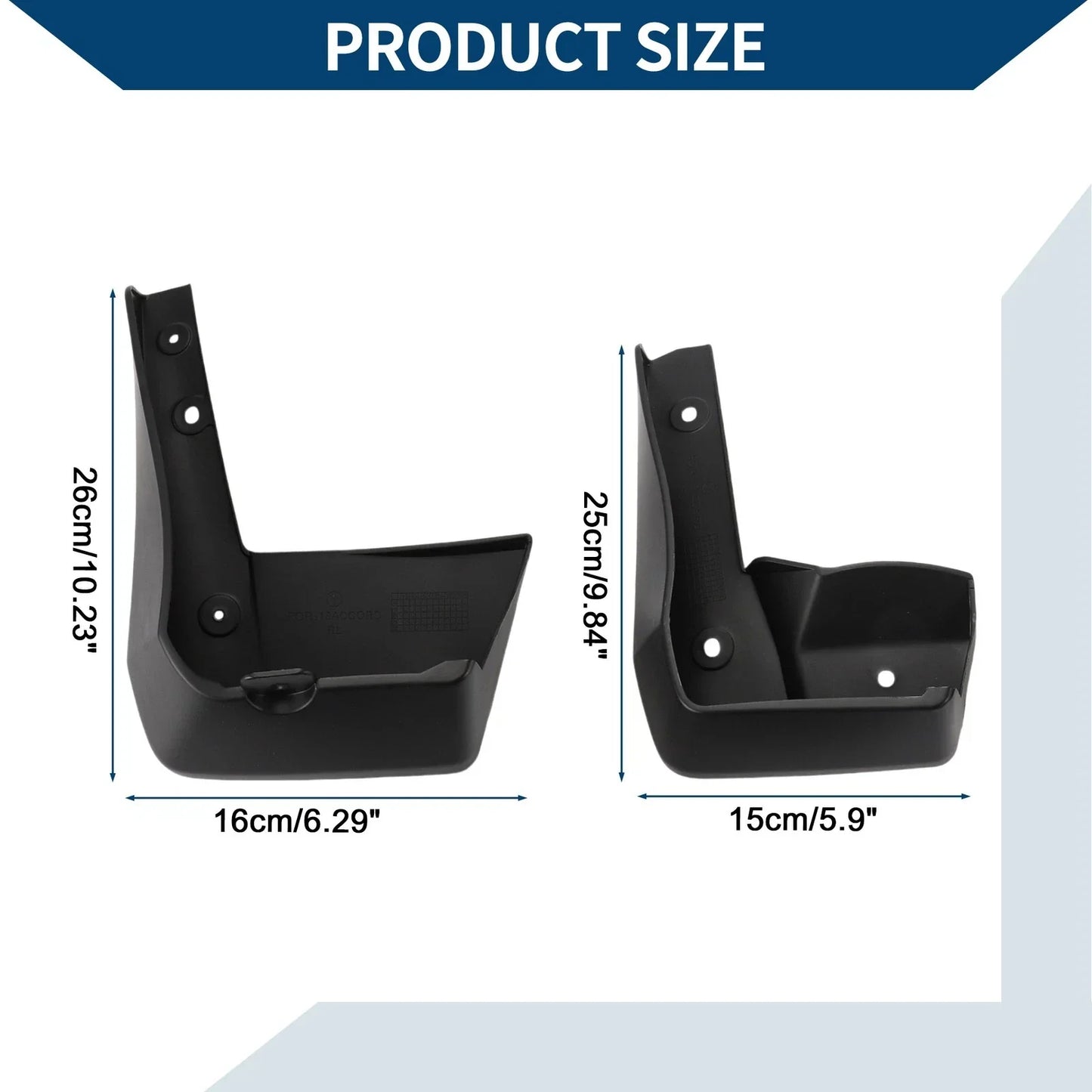 Mud Flaps Splash Guards 1 Set Front & Rear for Honda Inspire (2022-2024)