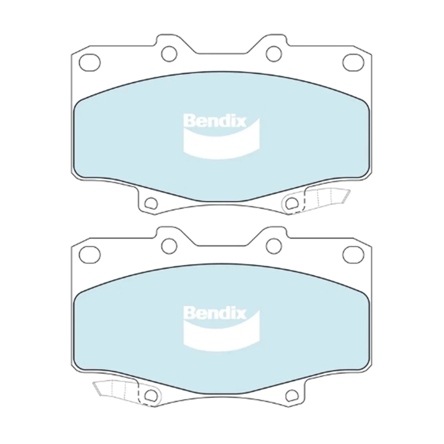 HD Front Disc Brake Pad Set for Hilux 4Runner RN130R YN130 (1989–1996)