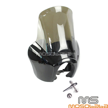 15'' Windshield Black Fairing for Harley Street Bob FXBB FXST 2018-2022