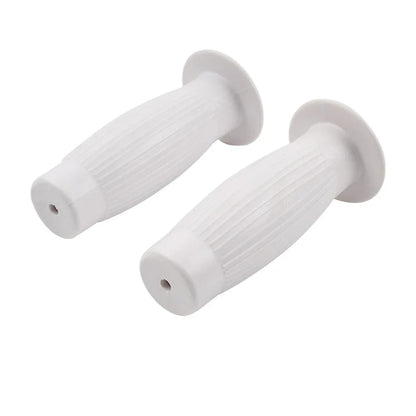 Universal 7/8" Easy-Hold Hand Grips for Vintage Motorcycle Handlebars White