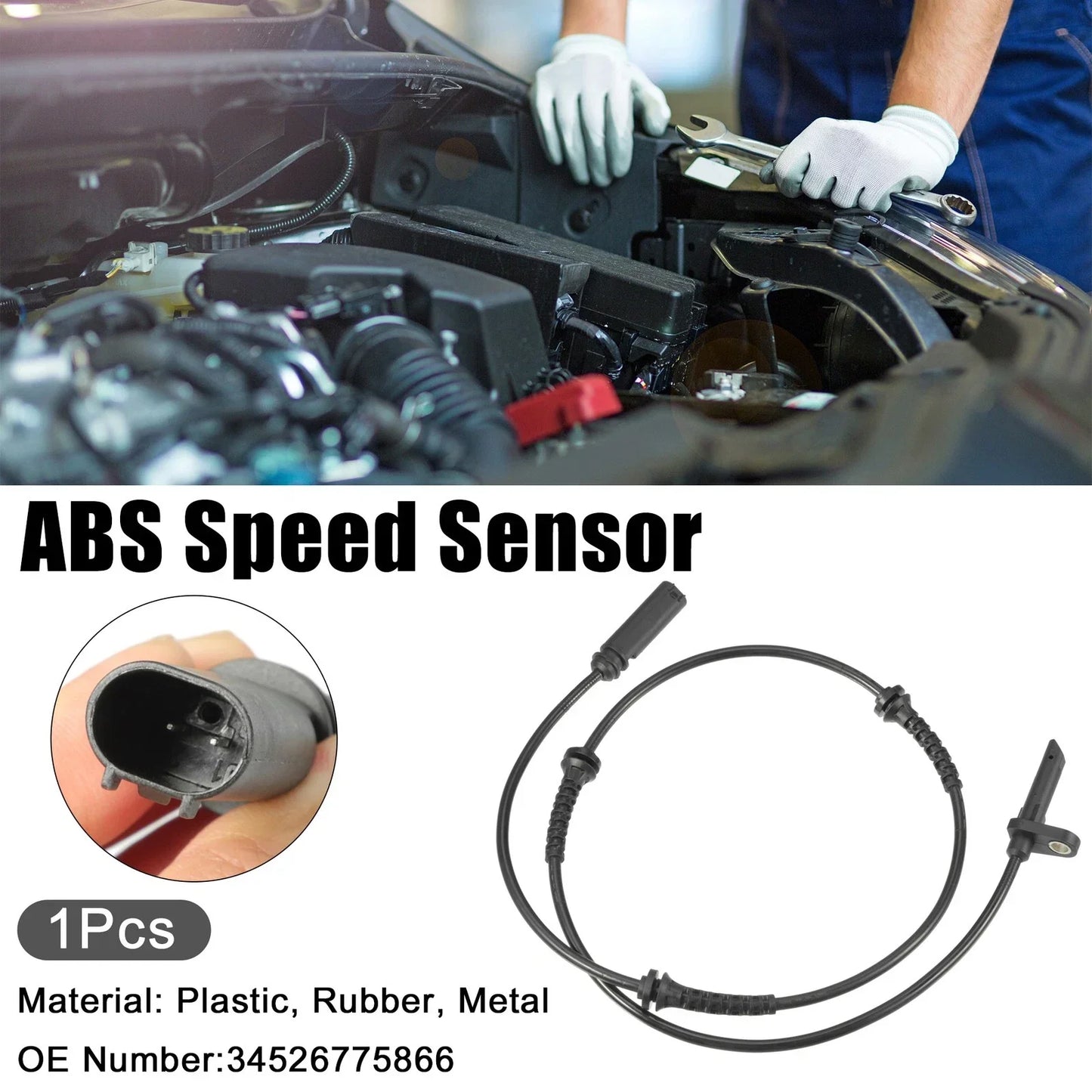 ABS Wheel Speed Sensor for BMW 535i GT xDrive 3.0L (2011-2017)