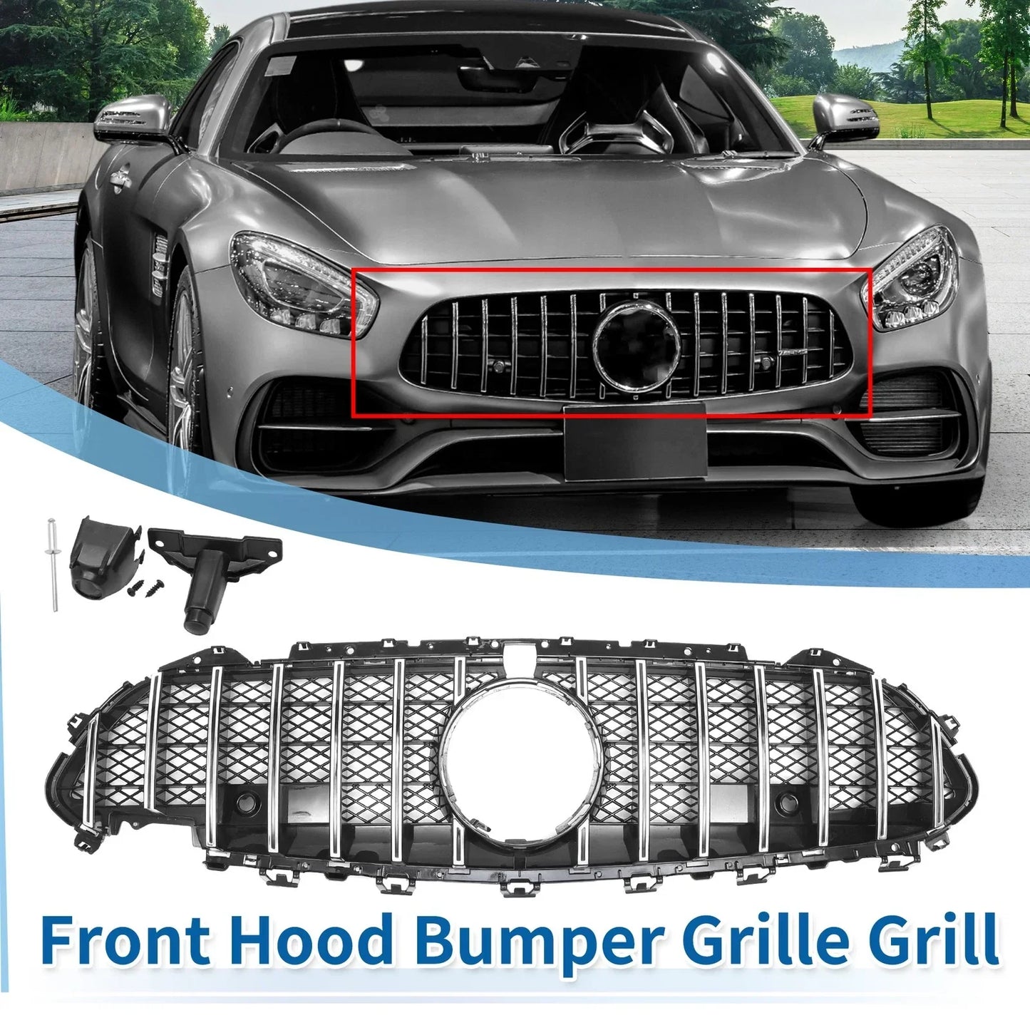 Front Upper Bumper Grille for Mercedes-Benz CLS450 2019 (2019)