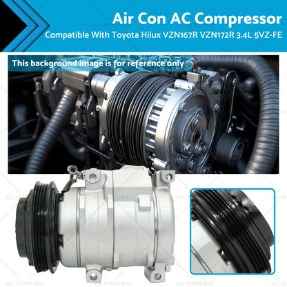 AC Compressor for Toyota Hilux VZN167R VZN172R 3.4L 5VZ-FE (2002)
