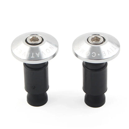 7/8" Handlebar End Weights Grips Cap Plugs for Dirt Bike Motor Silver