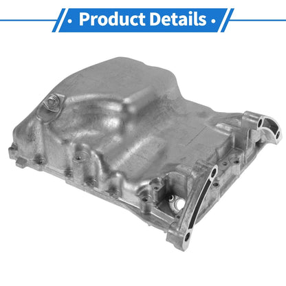 Engine Oil Pan for Honda Accord (2008-2017) - 1 x Steel Silver Tone