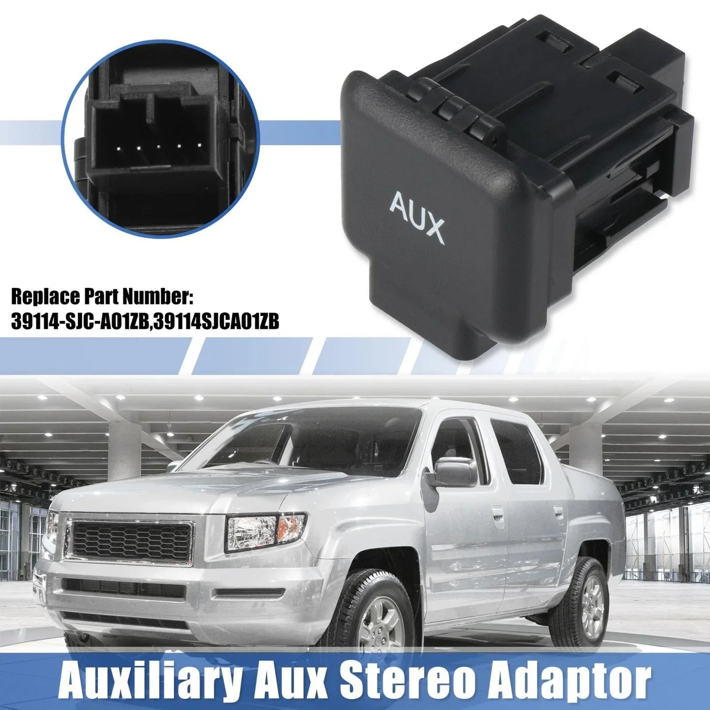 Auxiliary Input Jack Assembly for Honda Ridgeline 3.5L (2006-2014)