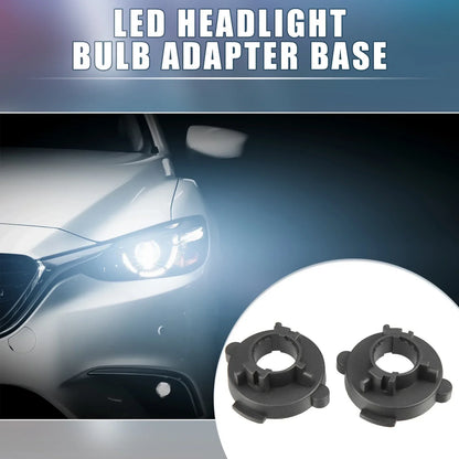 H7 LED Headlight Bulb Holder Adapter for Hyundai Elantra (Pack of 2)