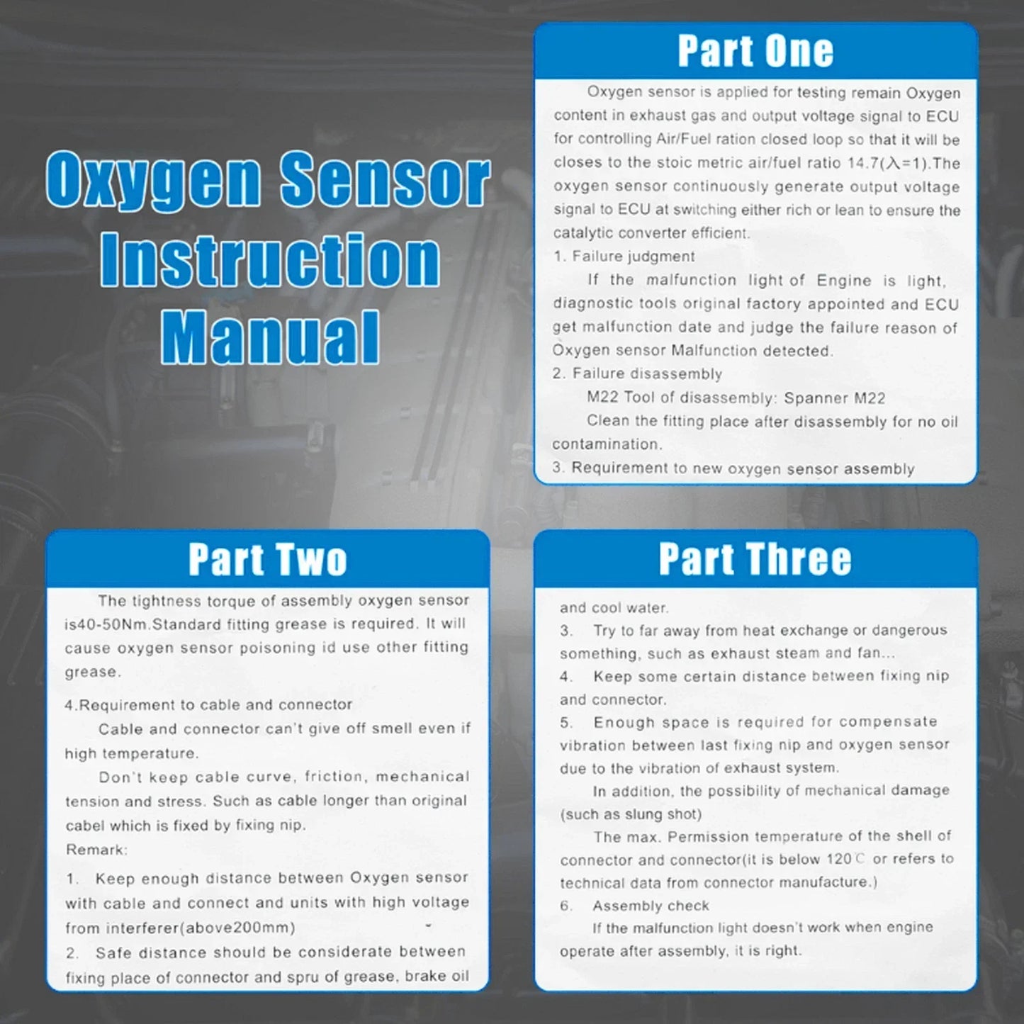 O2 Sensor for Honda Element 2003-2011 2.4L (2003-2011)