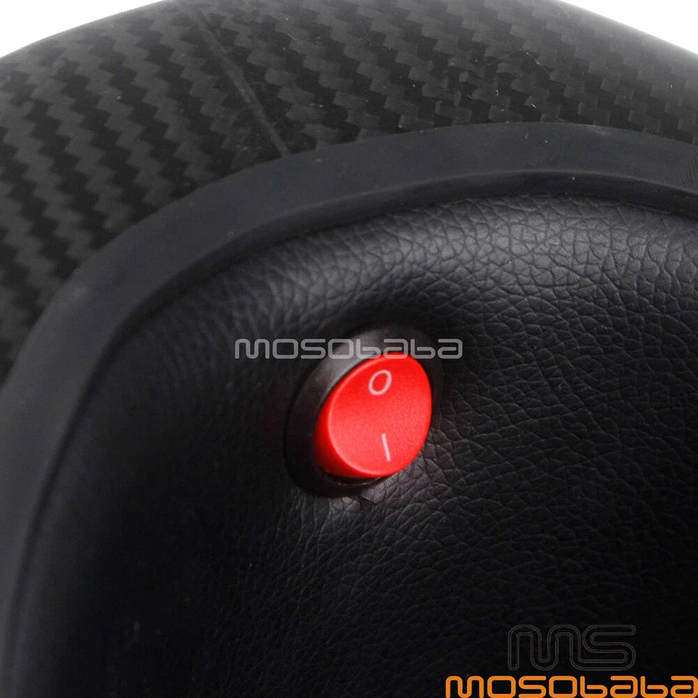 Carbon Fiber Full Face Motorcycle Helmet for Predator DOT Approved - M