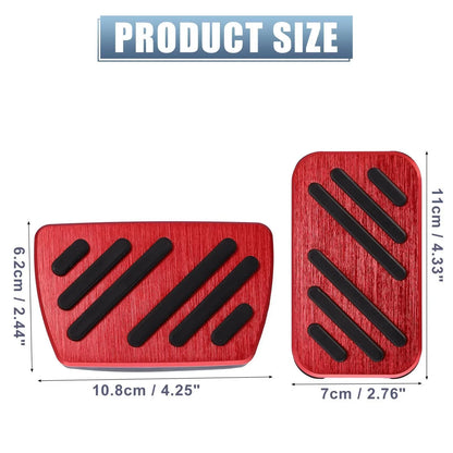 2 x Gas Accelerator Pedal Covers for Honda Accord (2013-2022) Red