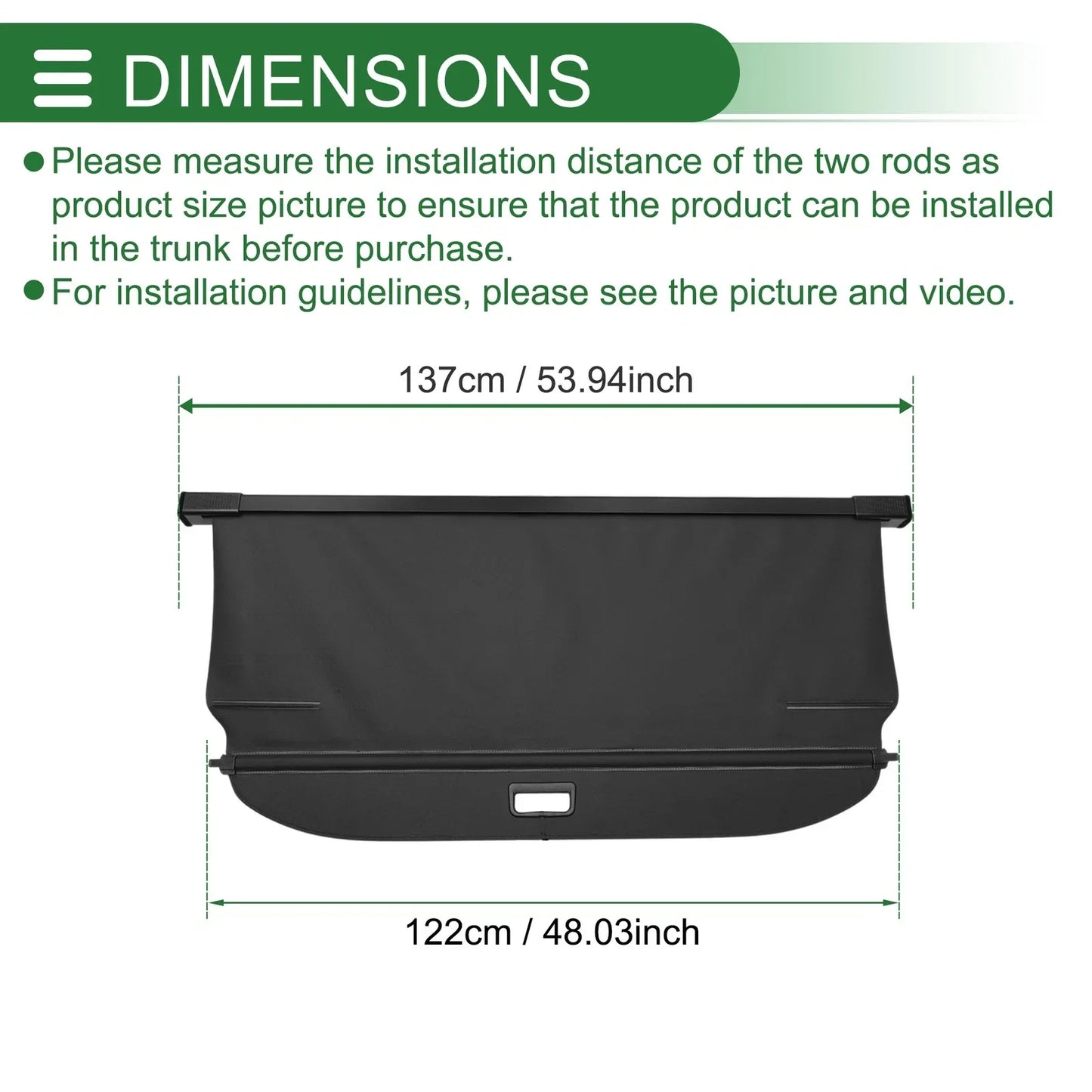 Retractable Cargo Cover for Mercedes-Benz ML350 5 Seat (2012-2015)