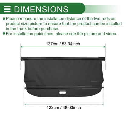 Retractable Cargo Cover for Mercedes-Benz ML350 5 Seat (2012-2015)