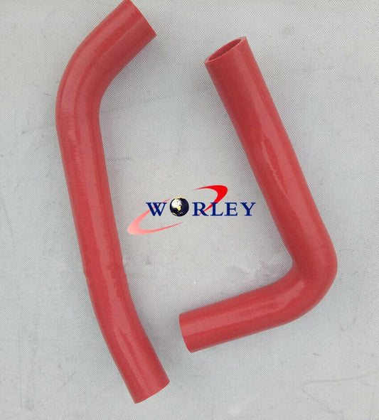 Aluminum Radiator & Red Hose for Holden HQ HJ HX HZ 253 308 V8 (1971-1980)