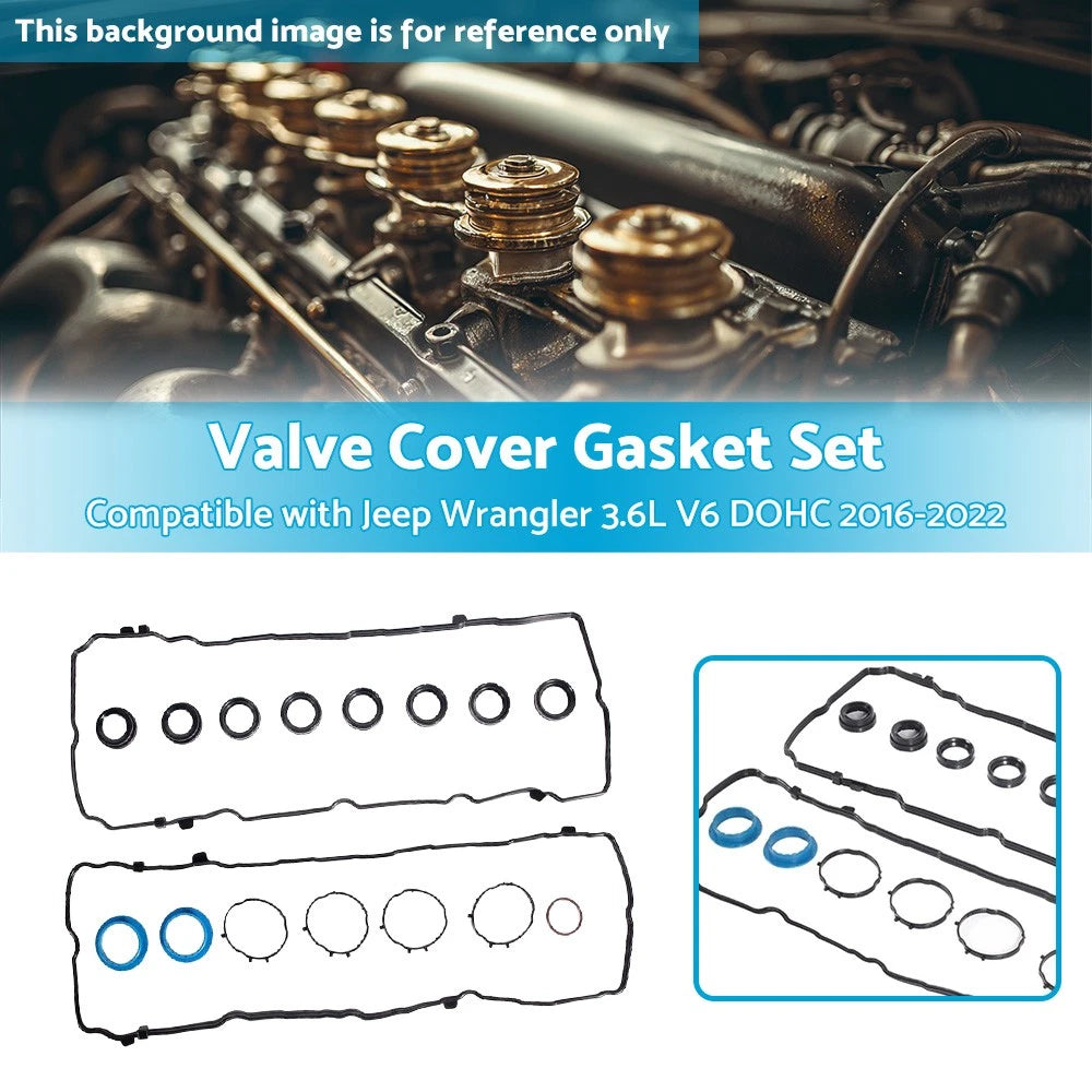 Valve Cover Gasket Set for Jeep Wrangler 3.6L V6 (2016-2022)