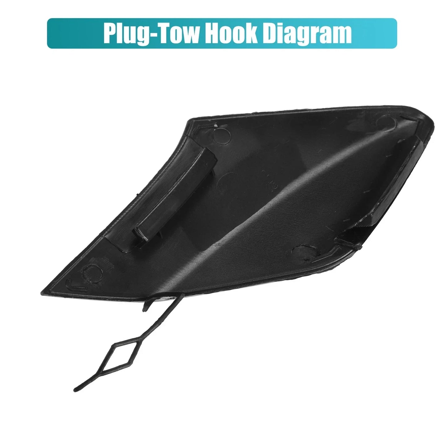 Unpainted Front Right Bumper Tow Hook Cover for Chevrolet (2014-2019)