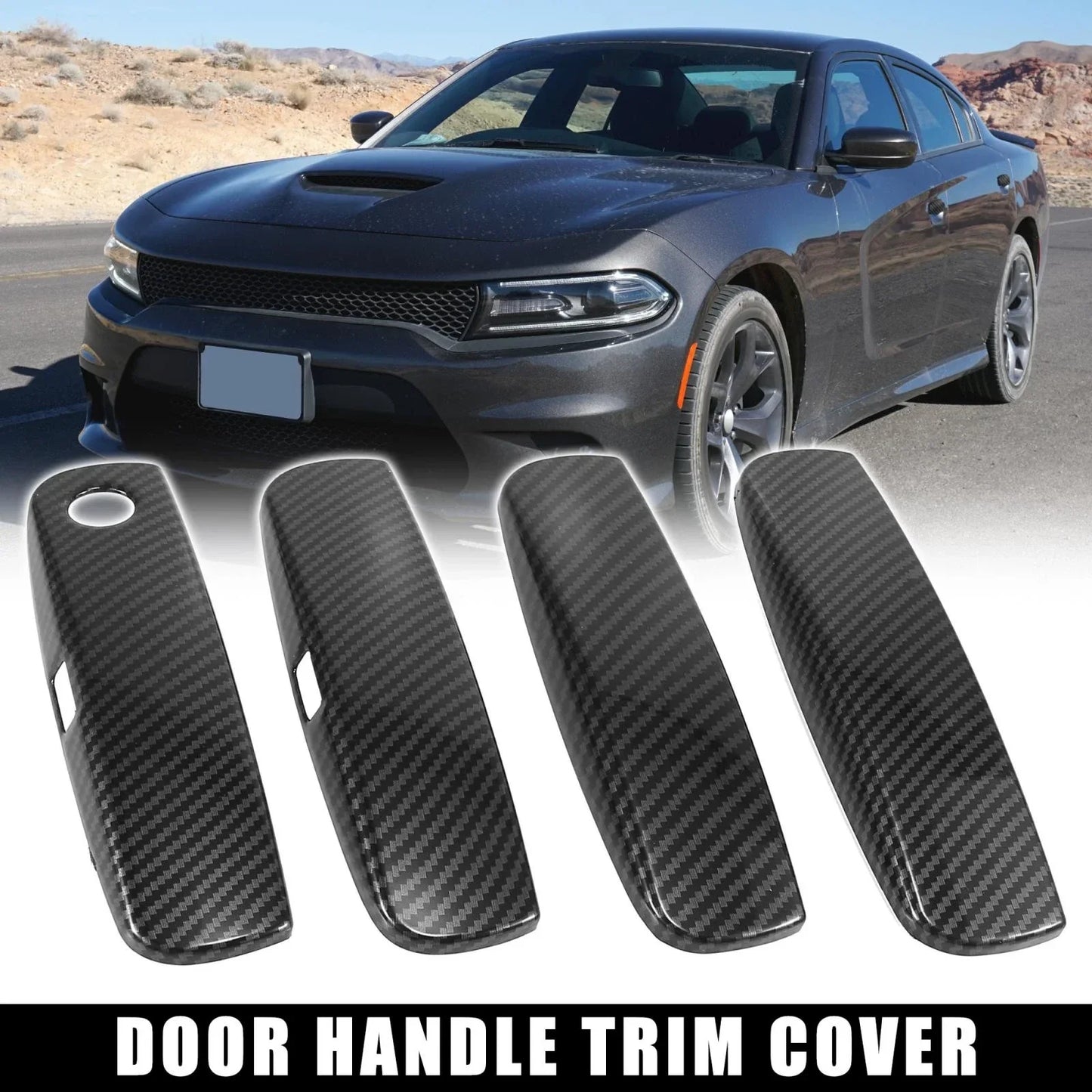 4 x Door Handle Trim Covers for Dodge Charger (2011-2021)