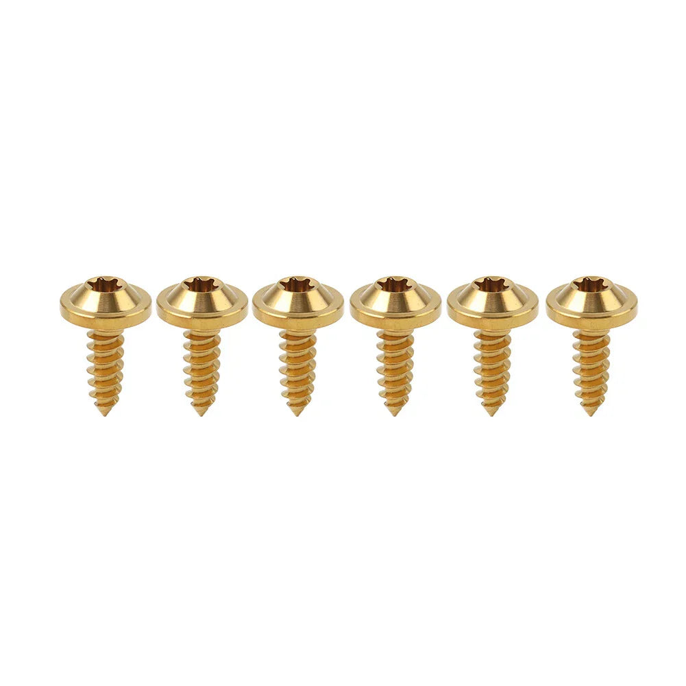 6 x M5x15mm Titanium Torx Head Self Tapping Screws for Fastening