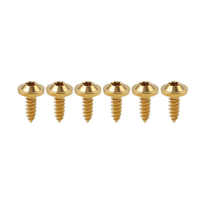 6 x M5x15mm Titanium Torx Head Self Tapping Screws for Fastening