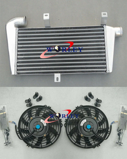 Universal 60mm Aluminum FMIC Turbo Intercooler Core 465x250x52mm + Fans