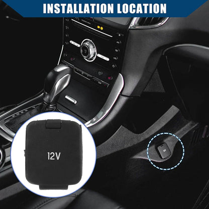 Power Outlet Cover Cap for Ford Edge, F-250, F-350, Lincoln MKC, MKX (2015-2020)