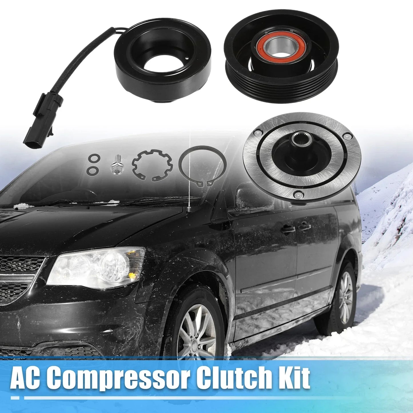 AC Compressor Clutch for Dodge Grand Caravan 3.3L 3.8L (2008-2010)