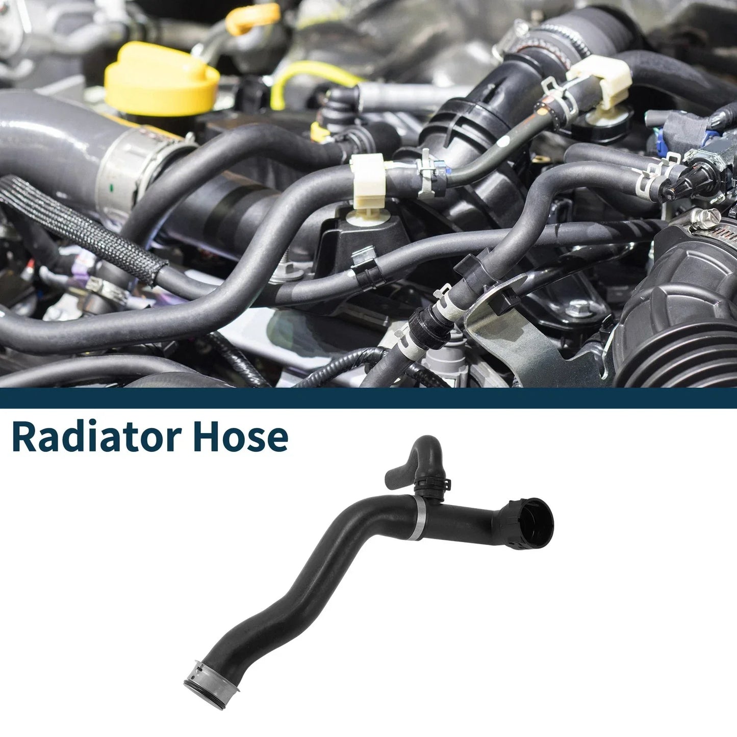 Radiator Hose for Mercedes-Benz GL450 2013-2014 2 x Rubber Downpipe