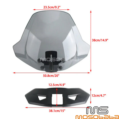 Gray Windshield Deflector for Can-Am Ryker Sport 900 ACE (2022-2023)
