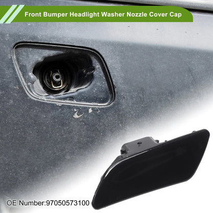 Left Washer Nozzle Cover for Porsche Panamera 2014-2016 Black