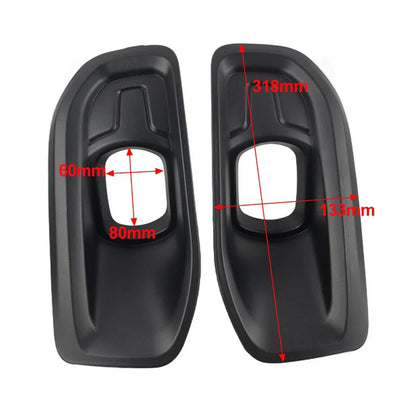 Fog Light Bezel Covers for Dodge Ram (2019-2024) - Black ()