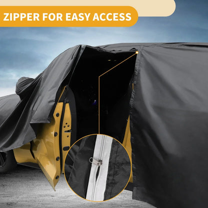 Waterproof All Weather Car Cover for Lexus RC (2015-2023) - Black 190T-PU