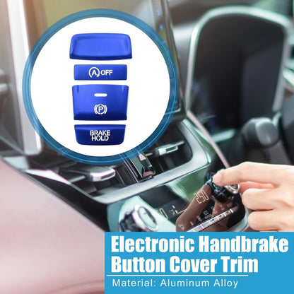 4pcs Gear Shift Panel Handbrake Button Covers for Honda Accord (2018-2022)